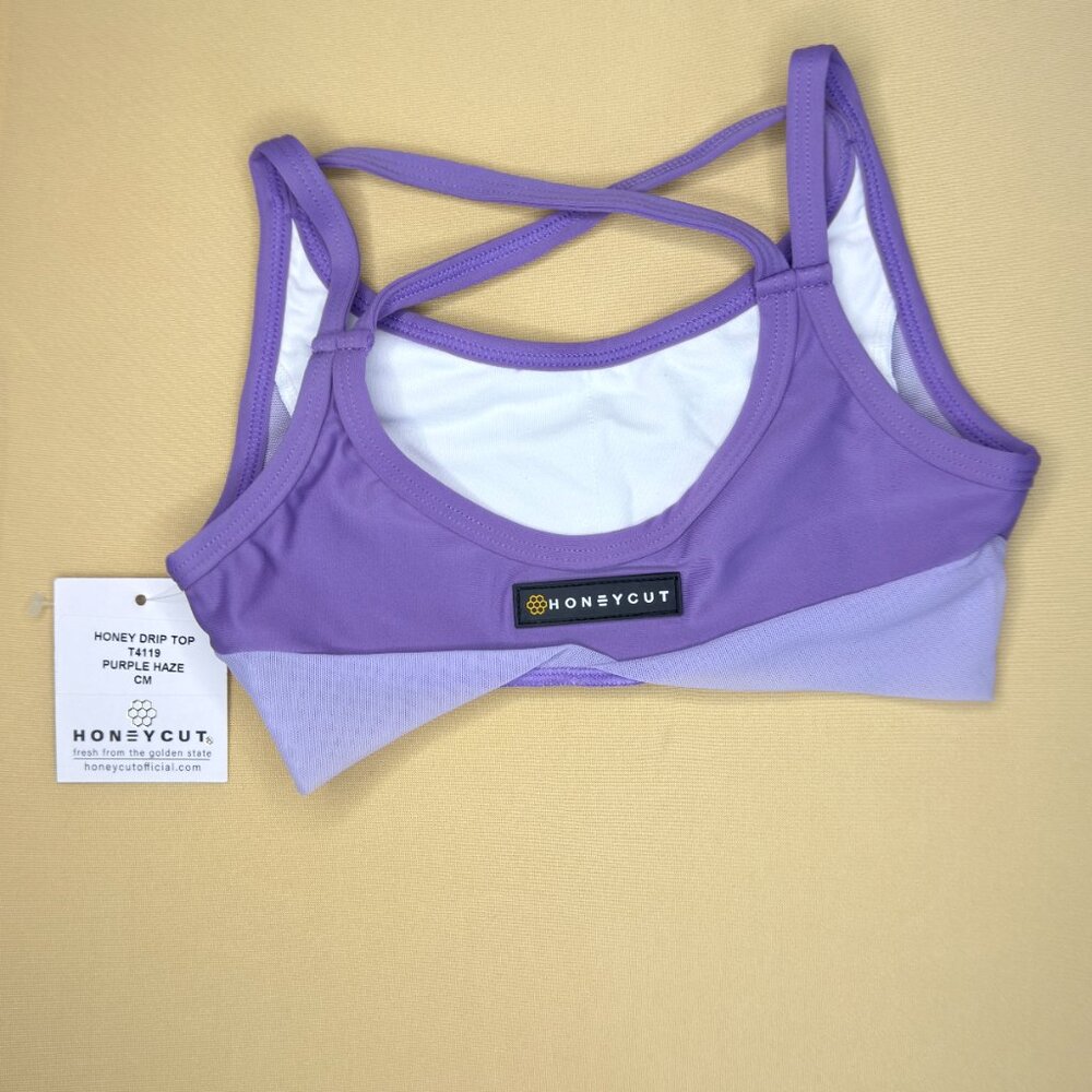 Honeycut Purple Haze Set Honey Drip Top & Brat Shorts Child Medium CM - Picture 3 of 13